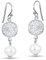 Materia Perlenohrringe Silber 925 hängend Damen Ohrschmuck SO-305-Silber