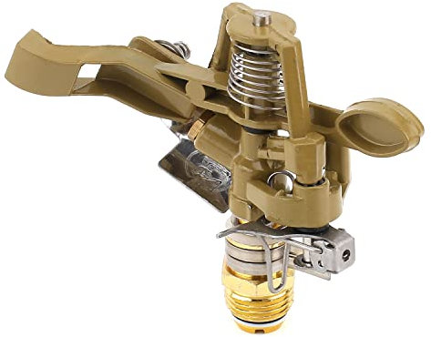 MroMax 1 arrosoir pour gazon, 108 x 101 mm, tête rotative à 360 degrés pour terrasse, jardin, arroseur de refroidissement, système d’irrigation jusqu’à 8 à 15 mètres de couverture, raccordement