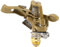 MroMax 1 arrosoir pour gazon, 108 x 101 mm, tête rotative à 360 degrés pour terrasse, jardin, arroseur de refroidissement, système d’irrigation jusqu’à 8 à 15 mètres de couverture, raccordement
