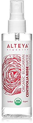 Alteya Organic Centifolia Rose Water Spray 100ml - 100% USDA Certified Organic Authentic Pure Natural Rosa Centifolia Flower Water Steam-Distilled and Sold Directly by The Rose Grower Alteya Organics