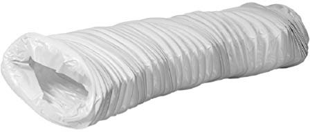110x55mm Condotto d'aria Flessibile per Cappa da Cucina, Condizionatore d'aria, Aspiratore, Asciugatrice - Tubo di Scarico da 6m - Condotto di Ventilazione - PVC