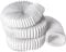 110x55mm (4x2 inch) x 6 metre - PVC Flexi Hose - White Universal Tumble Dryer - Cooker Hood - Extractor Fan - Air Conditioner Hose