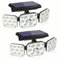 138 LED Solar Lights Outdoor, Motion Sensor Security Light with 270° Wide Angle, 3 Lighting Models, IP65 Waterproof Solar Powered Wall Light for Garage, Front Door, Yard, Wall, Garden (2 Pack)