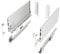 Schubkastensystem JUNKER-SLIM weiß Höhe: 167 mm Tiefe: 450 mm belastbar bis 40 Kg Soft-Close Küchenschublade mit 13 mm schlanken Schubladenzargen