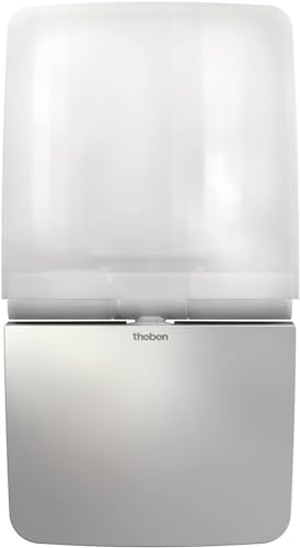Theben 1020742 theLeda P12L AL LED-Strahler 11 W 4000 K Wandmontage außen | 900 lm, IP 55, neutralweiß, schwenkbar 35° seitlich/60° vertikal/180° hinten, Aura-Effekt, Main/Secondary vernetzbar, silber