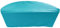 Kaufpirat Premium Abdeckplane Sonneninsel Halbrund Ø B 150 x T 72,5 x H 95 cm Gartenmöbel Gartentisch Hülle Abdeckung Haube Schutzhülle Abdeckhaube 6.000 mm Wasserbeständigkeit Türkis