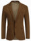 COOFADNY Herren Casual Cord Blazer Klassische Passform Zwei Knöpfe Sport Mantel Mode Revers Blazer Jacke, Braun, XX-Large