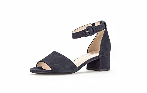 Gabor Damen Sandaletten, Frauen Sandalen,Moderate Mehrweite (G),Leichter Absatz,Freizeitschuhe,offene Schuhe,Dark-Blue (LDS),37 EU / 4 UK