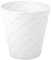 Acan Tradineur - Maceta Redonda - Diseño Palm (Ø 16 cm) - Fabricado en plástico - Ideal parajardín Exterior, terraza o balcón - Color Blanco Roto