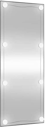 vidaXL Wandspiegel mit LED-Leuchten 40x100 cm Glas Rechteckig