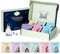 Alice’s Adventures in Wonderland, Wonder of Tea Gift Set, Tea Sampler includes 6 Flavours of Tea with Book Quotes and Illustrations, Set of 90