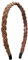 Alpenflüstern Trachten-Haarreif Perlen Flechtoptik - Damen Haarschmuck geflochten, Haarband rutschfest fürs Dirndl (gold-farben) ADV138