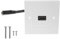 OTOTEC 1 Set Single Port HDMI Wall Plate Panel Decorative Face Cover Mount Panel Female to Female HDMI Cable Coupler for Home Office 8.6x8.6cm