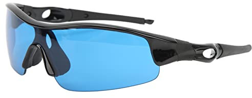 JEOZBM Grow Room-Brille, LED-Lichtschutzbrille für Den Innenbereich, Grow Room-Lichtbrille mit Etui für Grow Room-Pflanzenhaus-Gewächshaus(20cm-Blau)