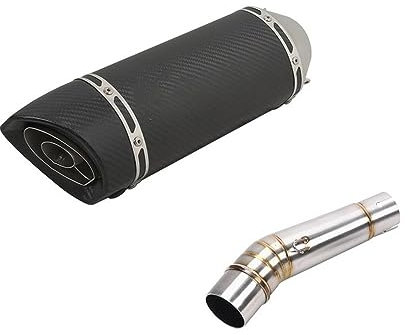 Motorrad Endschalldämpfer Slip-On Carbon Faser Schalldämpfer Für NC700 NC700S NC700X NC750 NC750X Für Leo Vince Auspuff Escape Moto DB Killer Ändern Link Rohr Endschalldämpfer