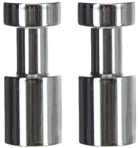 Emco Polo Trend Haken zur Wandmontage, kleiner Aufhänger aus Metall für Handtücher oder Kleidung, eleganter Handtuchhaken zum Schrauben, chromfarben (Packung mit 2)