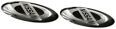 2 Stück Aufkleber 11mm Diameter passend für NissanAuto mit Logo Kfz. Für Schlüssel Key Fernbedienung usw. Sticker mit Emblem (11mm Niss. 2St.)
