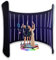 360 Photo Booth Backdrop for Party Event, 360 Degree Video Camera Booth - LED Lights Vogue Booth, Enclosure Free Customize Logo, for Event, Wedding