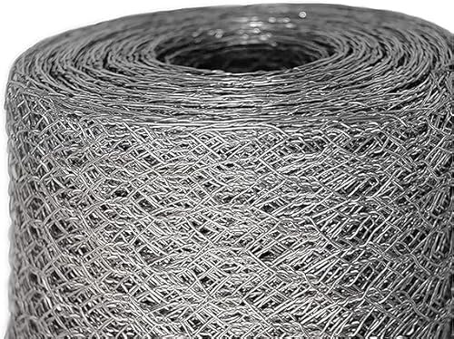 Garden Mile® Galvanised Coated Chicken Wire Mesh Rabbit Animal Fence Steel Metal Garden Wire Mesh Netting Boundary Fencing Pest Control (4m x 0.9m x 13mm Galvanised)