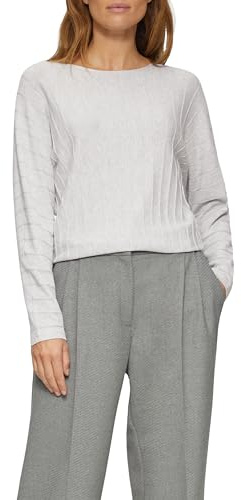 s.Oliver Schwarz Label Damen 2156040 Pullover mit Strukturmuster