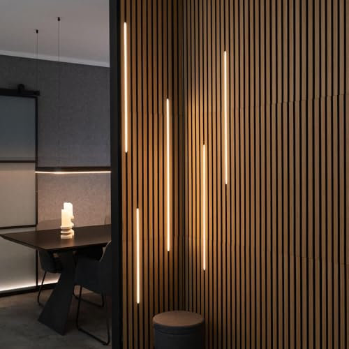 Home Deluxe - LED Lichtleiste für Akustikpaneel NOX - Starterset S - 2 x 60 cm | LED Leiste, Beleuchtungsset, LED Streifen