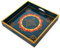 Wooden Tray Indian Decorated Rajasthani Handmade Handcrafted Rectangular Decorative Serving Tray Platters with handle for Coffee Table Decor Kitchen Home and Gifting (Blue 9X9X2)