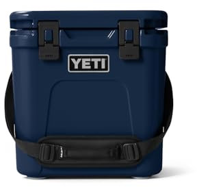 YETI Roadie 24 2.0 Hard Cooler with DoubleDuty Shoulder Strap and Drain Plug, Navy