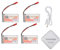 Lot de 4 Batteries Lipo 1500 mAh 3,7 V 25 C JST Lithium pour Voitures télécommandées, hélicoptères, Bateaux