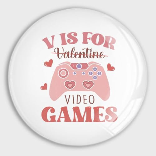 Valentine Video Games Fridge Magnets Round Whiteboard Glass Refrigerator Magnets for Billboard Office Blackboard Kitchen Home Journey Souvenir