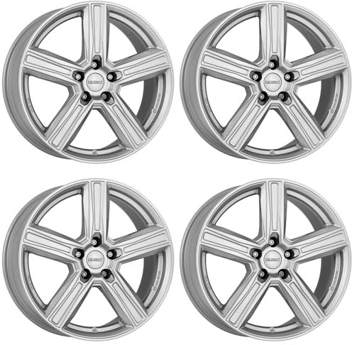 4x Dezent Felgen KG silver 8.5Jx20 ET35 5x112 kompatibel mit Mercedes Benz Cle E EQB EQE EQS Eqa (H243) GLC GLE GLK GLS S