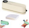 Rightfavour Mini Vacuum Sealer Wireless Portable with 20 Vacuum Bags, Mini Cordless Vacuum Sealer,USB Rechargeable Handheld Food Sealing Machine, For Home Use For Dry Moist Snacks Food (Beige)