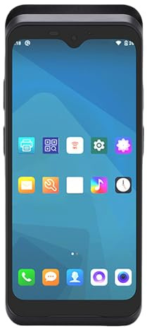 Chiyyak Imprimante thermique portable - Écran tactile de 6,2 - Avec scanner de codes-barres NFC WiFi - Processeur ARM Quad Core - 2 Go de RAM 16 Go de mémoire - Appareil photo 8 MP - Android 10