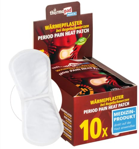 THERMOPAD Medical - 10 Wärmepflaster bei Regelschmerzen (12h) | Wärme zur Linderung von Menstruationsbeschwerden/Muskelverspannungen