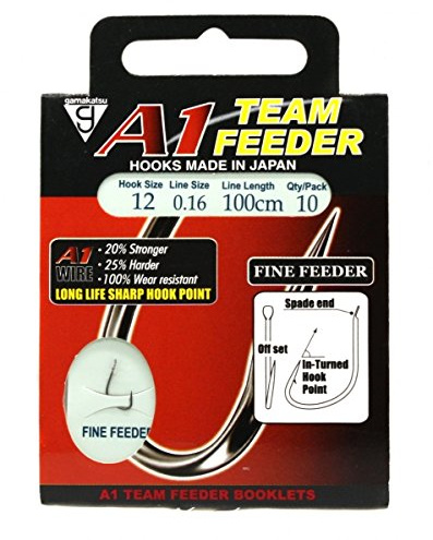Gamakatsu A1 Team Fine Feeder Haken 100cm Gr.12