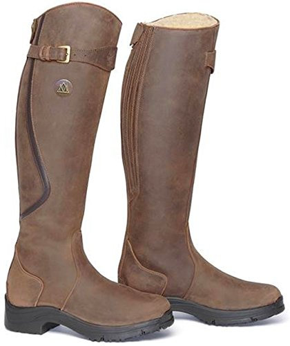 Unisex Winter Reitstiefel SNOWY RIVER braun