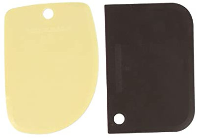 Zenker 15314 2er Set Profi Gebäck Hörner Gebäck Hörner Backzubehör Bäckerhorn Kunststoff gelb braun 12 x 8 cm