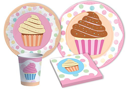 Ciao- Kit Vaisselle de Fête (Assiettes, gobelets, Serviettes), Y4639, Multicolor, 24 Personnes