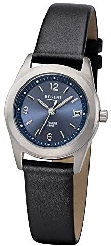 Regent Damen Analog Quarz Uhr mit Leder Armband 12090304
