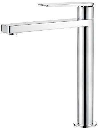 GRIFEMA LYON-G11101 | Badarmatur - Bad Wasserhahn mit Wassersparfunktion, G3/8'' Anschlüsse | Einhebel - Waschtischmischer, Hoch - Höhe (235 mm), Chrom