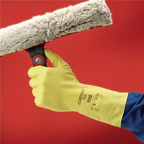 Ansell Chemikalienhandschuhe AlphaTec 87-190, Größe 8,5-9 gelb, 12 Paar