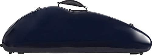 Violin Case Fiberglass 4/4 Safe Flight navy blue M-case + Music Bag