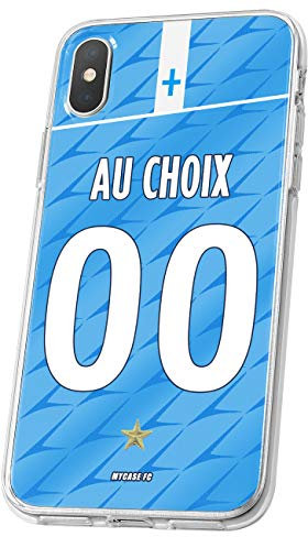 MYCASEFC Coque Foot Marseille Sony Xperia XA1 Plus Coque Football Personnalisable en Silicone. Housse de Smartphone personnalisée et fabriquée en France en TPU