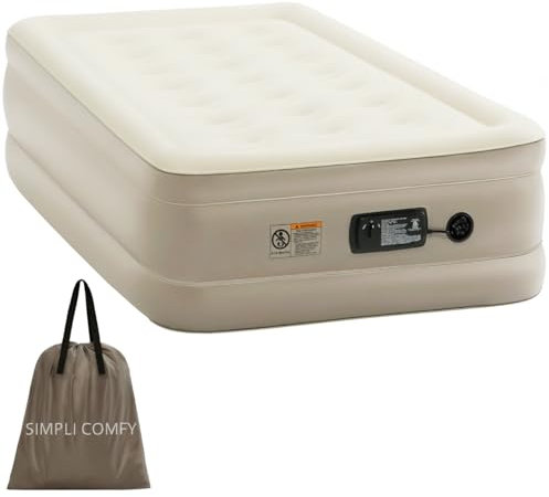 Simpli Comfy materasso gonfiabile ad aria da 18 pollici con pompa CA integrata