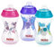 Nuby Polypropylene 3pk No Spill Pinpoint Soft Spout Clik-It, Girl, 10 Oz