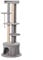 PawHut Cat Tree Kitten Tower w/ Scratching Post Condo Plush Perches Grey