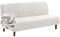 NIBESSER Sofabezug ohne Armlehnen Jacquard Sofa Überzug Armloser Sofaüberwurf Stretch Sofahusse Spandex Abdeckung Husse für Sofabett Einfarbig(Weiß，L)