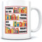 HotScamp There is No Such Thing As Too Many Books - Mug for Tea Coffee - Book Lover Reading One Size White