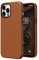 SURPHY Faux Leather Case Compatible with iPhone 13 Pro Max Case 6.7 inch, Premium PU Leather Case Cover (with Metallic Buttons & Microfiber Lining) for iPhone 13 Pro Max, Brown
