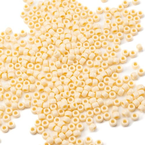 Gxueshan 1000 Pcs Acrylic Pony Beads 6x9mm - DIY Bulk Beads for Bracelets, Hair, Braids & Kandi