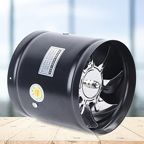 Ventilatore a tubo assiale, ventilatore a canale in metallo, ventola di scarico, 150 mm, 500 m³/h, per cucina, soggiorno, fabbrica hotel